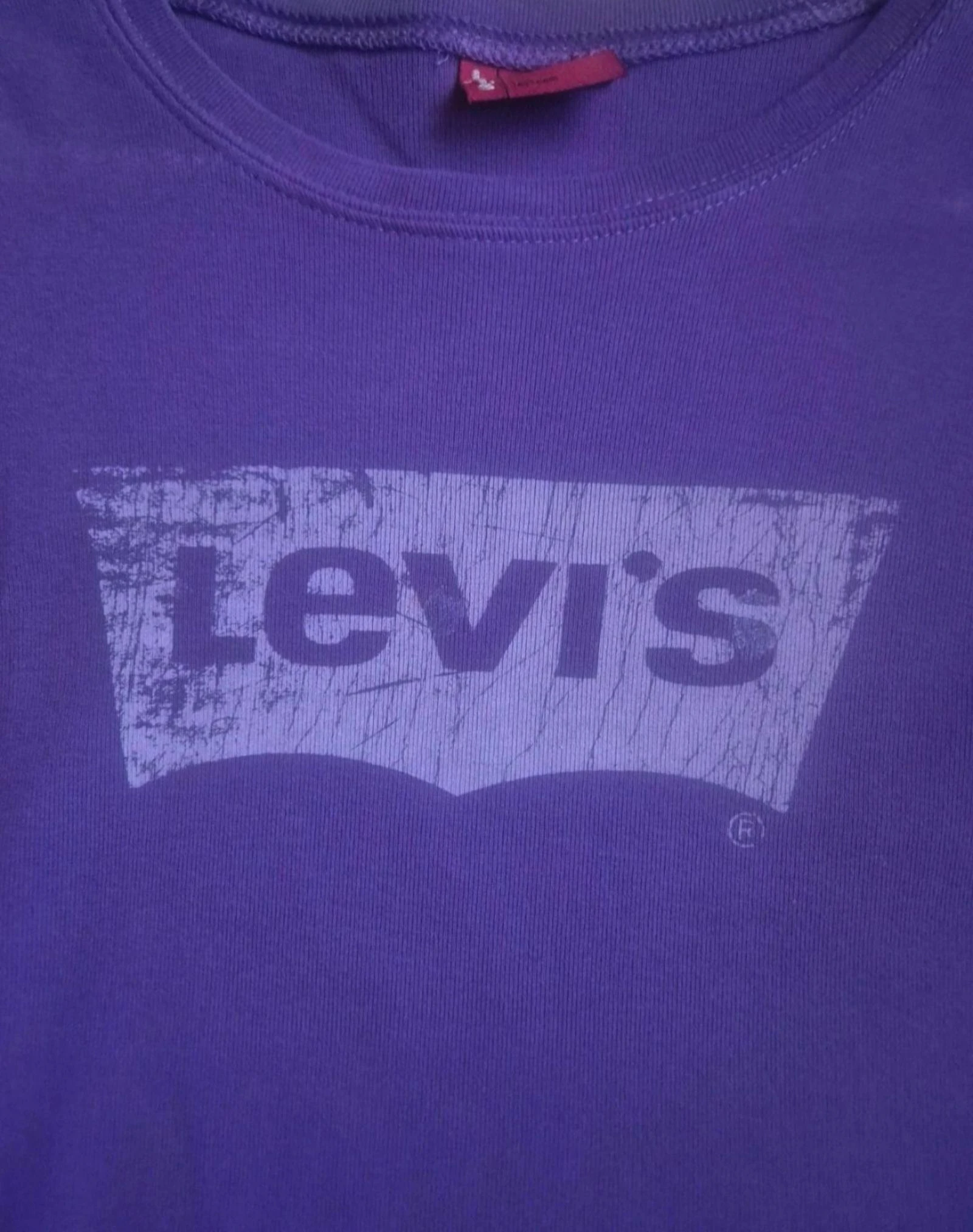 Camiseta roxa manga larga. Levis. Tamanho 14 anos – photo 2